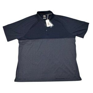 Cutter & Buck Men’s XXL Navy Blue Golf Polo CB DryTec Short Sleeve Performance S